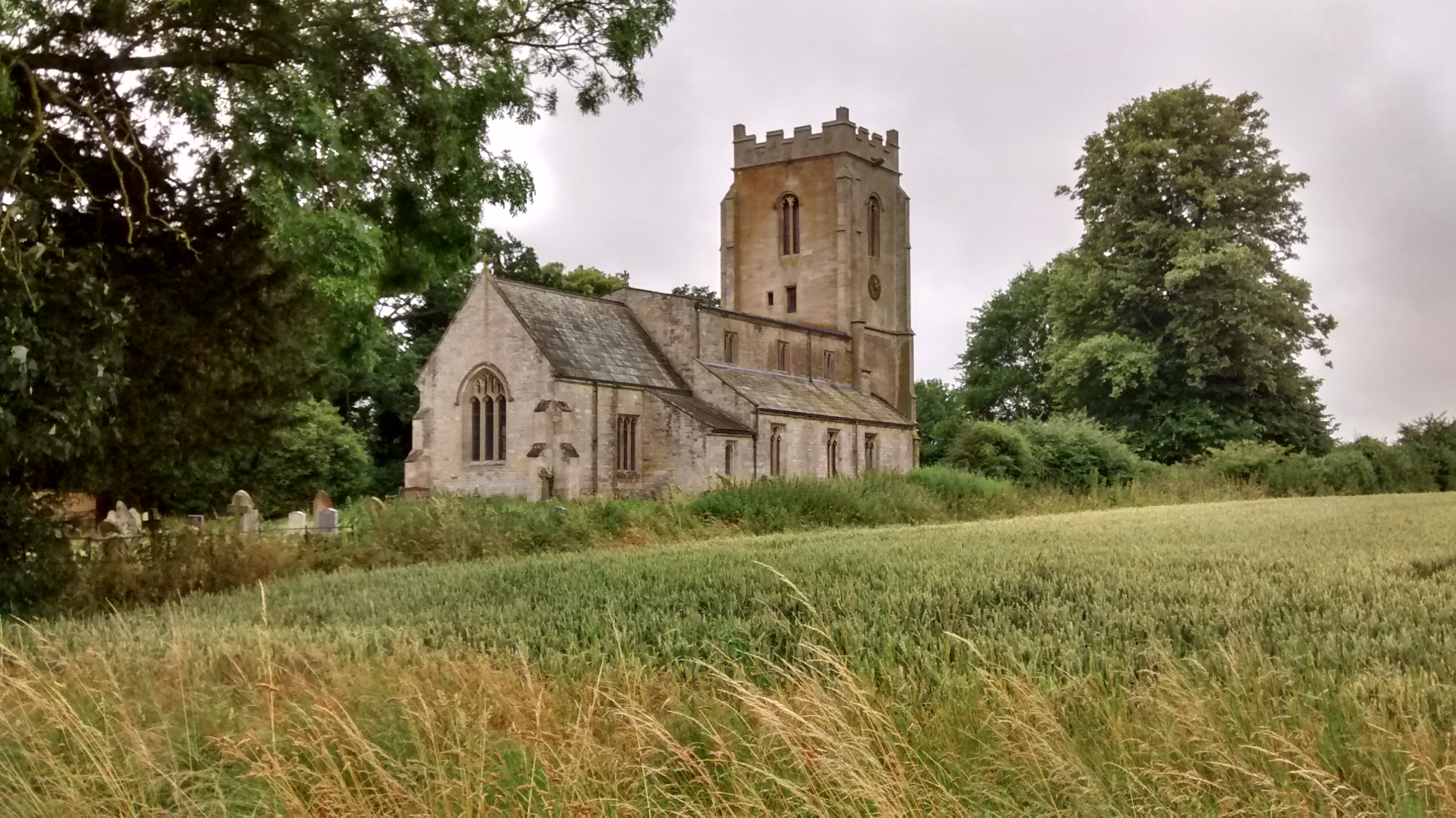 Church and field